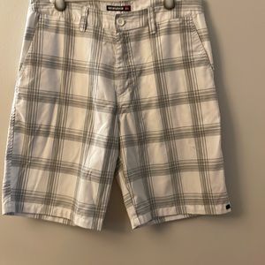 Mens plaid Quilsilver short